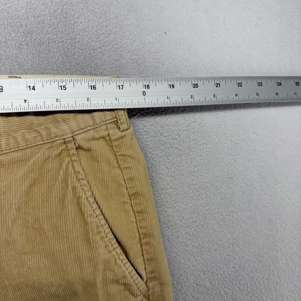 Vintage Ralph Lauren pants mens 35x30 Fits 34x30 Tan Corduroy Trousers baggy 90s - Picture 3 of 7